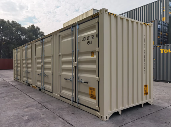 40ft High Cube 4-Door Partition Shipping Container (New)